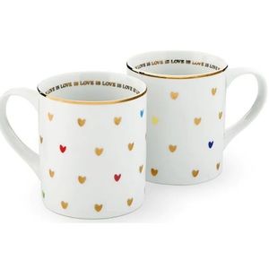 2 Williams Sonoma Love Is Love Mugs Human Rights